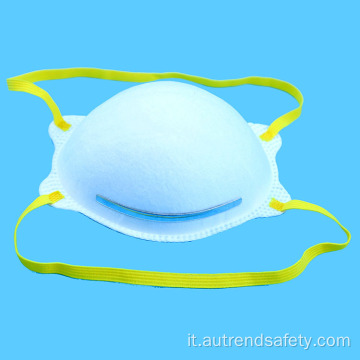 Maschera respiratore a forma di tazza montata sulla testa a consegna rapida
